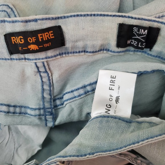 Blue Jeans W 32 L30 Slim - Picture 3 of 4